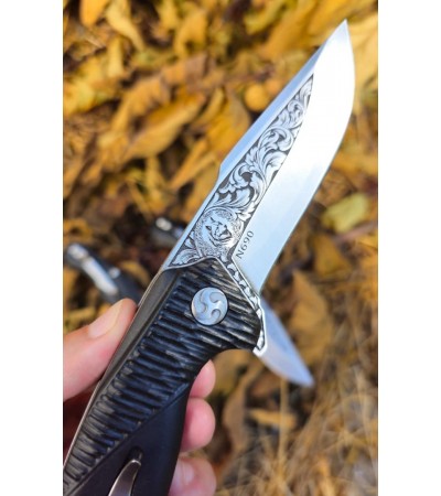 N690  ÖZEL RULMANLI KİLİTLİ GRAVÜRLÜ ÇAKI(ADET FIYATIDIR)