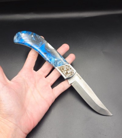 N690 KİLİTLİ ÇAKI ARMUT GRAVÜR BALÇAKLI