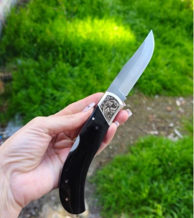 N690 ARMUT ÇAKI GRAVÜRLÜ BALÇAKLI KİLİTLİ