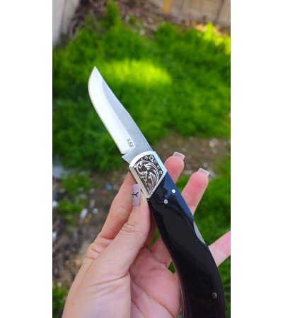 N690 ARMUT ÇAKI GRAVÜRLÜ BALÇAKLI KİLİTLİ